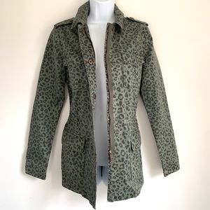 Forever 21 Animal Print Utility Jacket